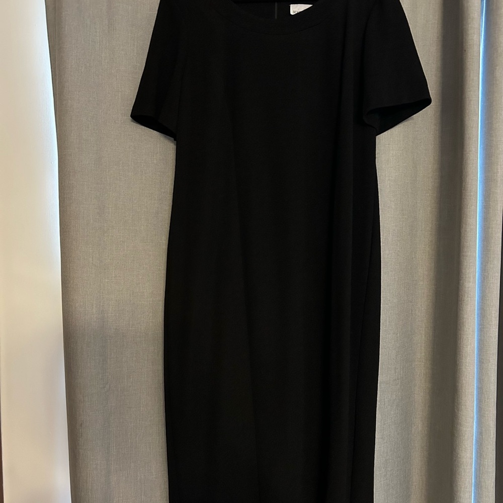 Elegant Long Black Evening Dress Shimmering - Picture 1 of 5